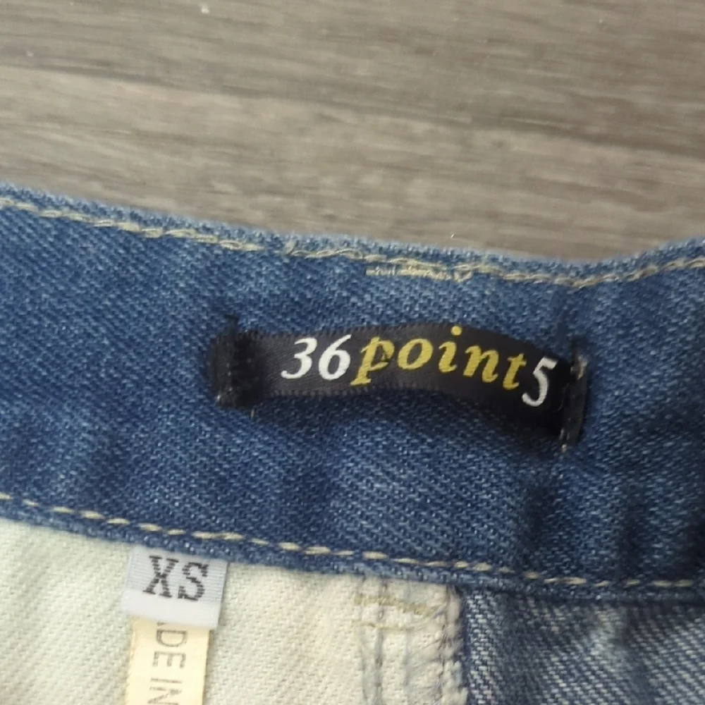 36 Point 5 American Flag Jean Shorts